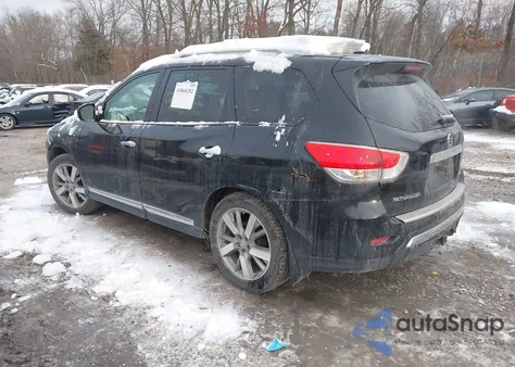 2016 Nissan Pathfinder Platinum из США, поврежденный, VIN 5N1AR2MM4GC657634
